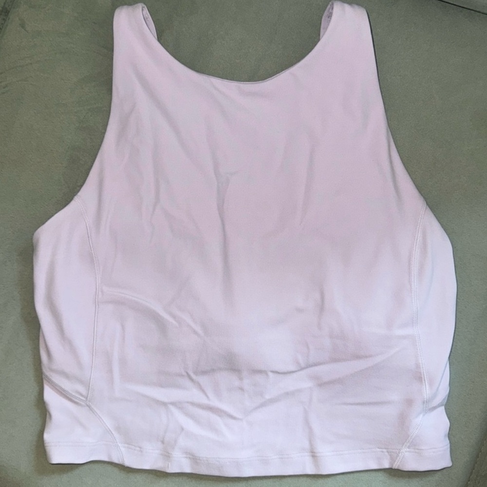 Lavender dew align tank high neck